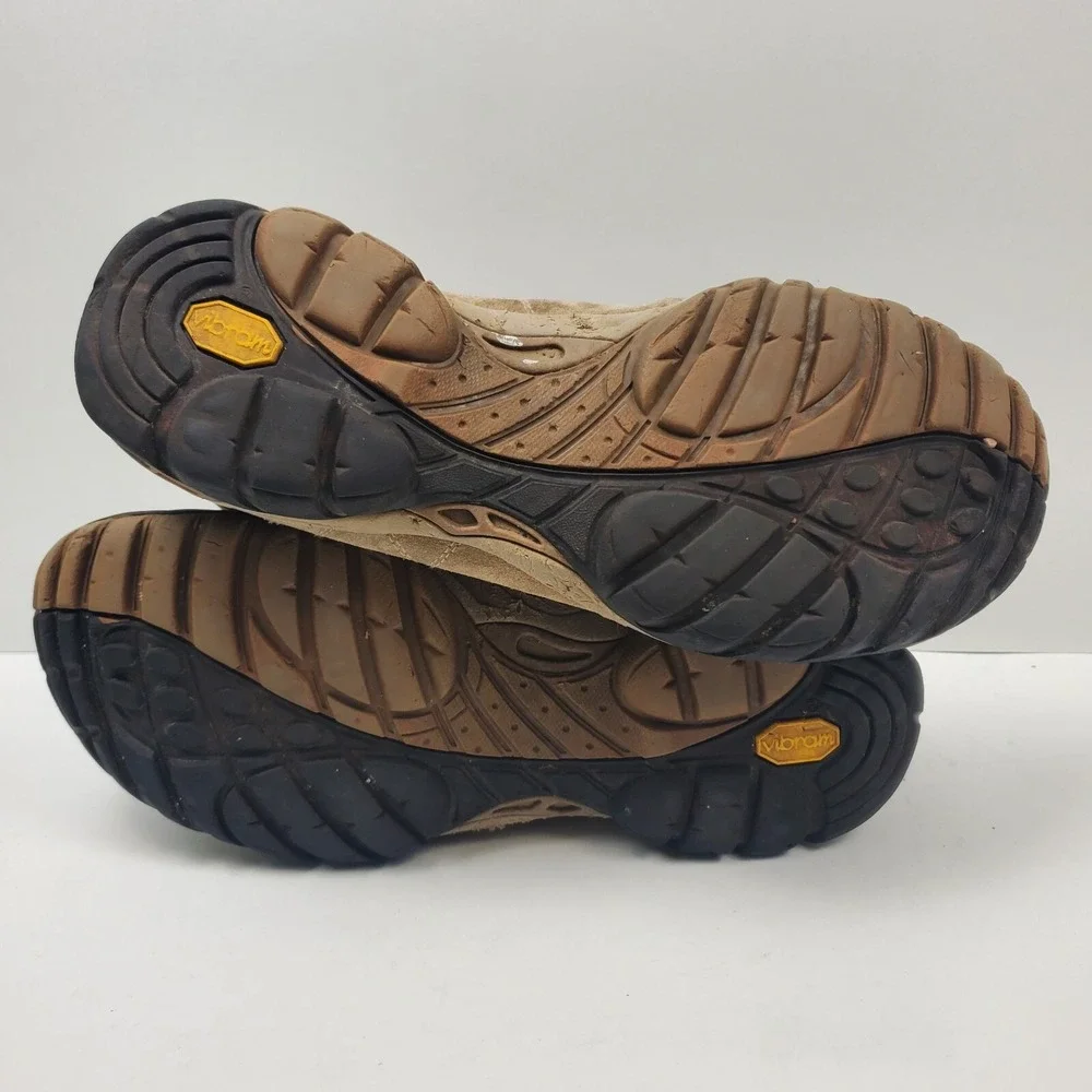 Asolo Hiking Boots Mens 9.5‎ Brown Nubuck Leather Vibram Sole Waterproof Camping
